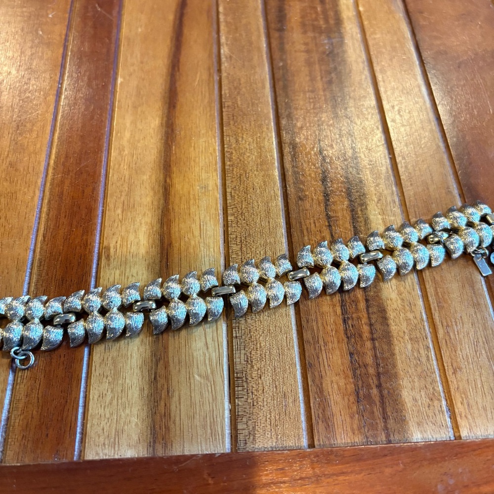 Monet Gold-Tone Textured Bracelet